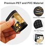 WUGAUWOR Jeu de 54 Cartes en Plastique étanches, 1 Jeu de Cartes Noires, Carte Poker Plastique Professionnel, Cartes à Jouer pou
