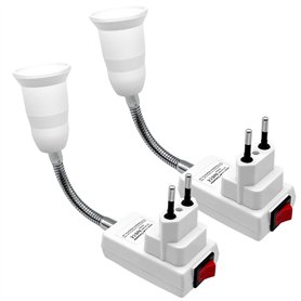 Giantdeer 2PCS Support de Lampe E27 avec Interrupteur