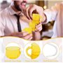 Druuzyl Verres à Shot en Plastique 20 Pièces Verres à Shot pour Mariée, Collier de Verre à Liqueur en Plastique avec Chaîne, Réu