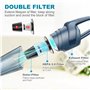 Hangorize Aspirateur Voiture - Aspirateur de Table 120W, Aspirateur à Main 2200mAh avec Sèche Filtre HEPA, Aspirateur sans Fil p