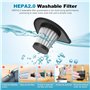 Hangorize Aspirateur Voiture - Aspirateur de Table 120W, Aspirateur à Main 2200mAh avec Sèche Filtre HEPA, Aspirateur sans Fil p