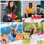 mizikuu Lot de 50 balles de Tennis de Table, Jaune Plastique pour entraînement de ping-Pong, balles de Tennis de Table, décorati
