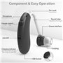 HFJEIR Amplificateur de son rechargeable - Améliorateur de voix et pour la télévision et la conversation, son Cristallin Avec Su