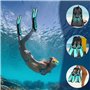 mizikuu Palmes de Plongée, 37-41 Palmes Unisexes TPR Antidérapant Palmes Natation avec Sac De Rangement Palmes Courtes Légères P