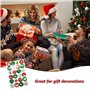 YEJAHY Set d'autocollants pour calendrier de l'Avent, 8 autocollants pour calendriers, autocollants cadeaux de Noël, pour étique