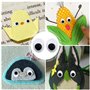Vordpe Lot de 300 yeux mobiles autocollants en plastique - 8 x 10 mm - Yeux de poupée ovales - Pour bricolage, scrapbooking, art