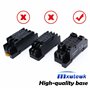 mxuteuk Lot de 2 relais de puissance JQX-13FL DC 24 V - 8 broches 10 A DPDT - Affichage LED électromagnétique - Avec socle de qu