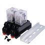 mxuteuk Lot de 2 relais de puissance de bobine HH52P DC 12 V 8 broches 5 A DPDT LED Affichage électromagnétique Relais de puissa