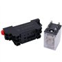 mxuteuk Lot de 2 relais de puissance de bobine HH52P DC 12 V 8 broches 5 A DPDT LED Affichage électromagnétique Relais de puissa