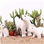 Flormoon Lot de 3 figurines d'ours polaires réalistes - Jouet éducatif pour Noël, anniversaire, décoration de gâteau, enseignant
