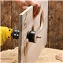 Scie Cloche 12 Pièces 3/4"-2-11/16" (19-68mm) Jeu de Scie Cloche Acier au Carbone Scie Cloches Coffret Scies Trépans avec Arbre,
