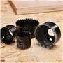 Scie Cloche 12 Pièces 3/4"-2-11/16" (19-68mm) Jeu de Scie Cloche Acier au Carbone Scie Cloches Coffret Scies Trépans avec Arbre,