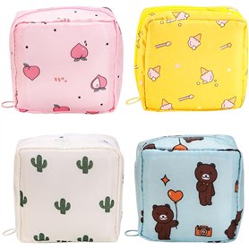 HEVIBK 4 pièces Sac de Rangement pour Serviettes hygiéniques
