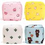 HEVIBK 4 pièces Sac de Rangement pour Serviettes hygiéniques
