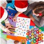 KAHEIGN 54 Pièces Tampons Assortis de Noël, 27 Styles Tampon Auto-Encreur de Dessin Animé Père Noël Flocon de Neige Renne Tampon