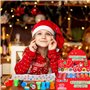 KAHEIGN 54 Pièces Tampons Assortis de Noël, 27 Styles Tampon Auto-Encreur de Dessin Animé Père Noël Flocon de Neige Renne Tampon