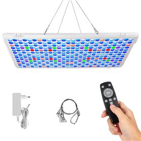 Relassy Rampe LED Aquarium 60W Dimmable avec Télécommande - Éclairage pour d'Eau de Mer Récifs Coralliens
