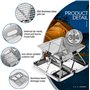 KAHEIGN Foyer en Acier Inoxydable, Grille de Barbecue Pliable Foyer de Feu de Camp Portable Barbecue au Charbon de Bois Relevabl