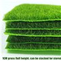KAHEIGN 10 Pièces Tapis de Gazon Artificiel, 15CM x 15CM Pelouse de Jardin Réaliste Herbe Artificielle Féerique Réaliste Tapi de