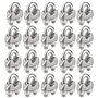 KAHEIGN 20Pcs M5 Clips Pour Câble Métallique