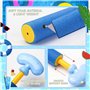 KAHEIGN 6Pcs Jet d'eau pour Enfants, Pistolets à Eau en Mousse à Poignée Lunaire Tireur d'eau Léger Jouets Colorés De Pistolet à