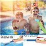 KAHEIGN 6Pcs Jet d'eau pour Enfants, Pistolets à Eau en Mousse à Poignée Lunaire Tireur d'eau Léger Jouets Colorés De Pistolet à