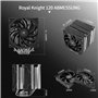 Thermalright Royal Knight 120 Refroidisseur d'air pour processeur, double tour, 6 caloducs, deux ventilateurs PWM de 120 mm, RAM