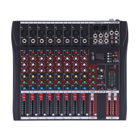 Table de mixage audio 8 canaux avec USB Dj pour karaoké