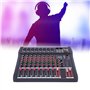 Table de mixage audio 8 canaux avec USB Dj pour karaoké, console de mixage, amplificateur pour karaoké, console de mixage, ampli