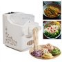 Machine à pâtes électrique 260 W - Capacité : 500 g - 13 types de moules - Machine à pâtes domestique - 20,5 x 33 x 28,5 cm - Bl