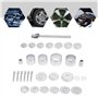 Lot de 31 outils de montage universels pour roulement de roue, extracteur de roulement de roue, extracteur de roulement de roue,