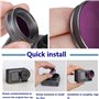 Osmo Action Filtres pour caméras, sous l'eau Filtres de plongée Compatible avec DJI Osmo Action Appareil Photo, Filtre de Correc