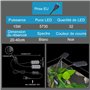 SENZEAL X7 Gemini LED Lumière Deux Têtes D'Aquarium 220V 15W 1600LM X7 Pour Réservoir de Poissons de 8 à 15 Pouces