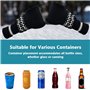 INFOMAG 2PCS Mitaine Bière Gant de Bière Isolant en Tricot pour Boissons Support de Mitaines de Boisson Cousu en Tricot Doigt Co