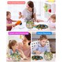 SOBEAU Kit de bougeoirs en mosaïque de Verre - Lampe de Bricolage en mosaïque pour Enfants - Éclairage de la Maison - Photophore