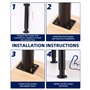 Cexovo 4 pièces Pied de Meuble Pied de Support de Lit Pieds Pied Reglable pour Meuble 25-42 cm,Pieds de Meuble pour Canapé,Pied 