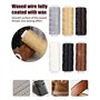 Cexovo Kit de Couture du Cuir,Aiguilles à Coudre En Cuir Poinçon de Couture Kit couture cuir Outils en Cuir avec Fil Ciré,Poinço