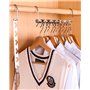 Cexovo 6 Pcs Cintre Gain de Place,Organisateur de Cintres Multifonctionnel Cintre Rangement et Organisation Cintres Magiques Org