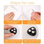 Cexovo Roulettes Pivotantes Auto Adhésives 28 Pièces Poulie Mobile Rotative Petite Roulettes pour Meubles Mini Transfert Roulett