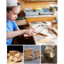 Zawaer Ciseaux à Bois, Couteau Sculpture Bois, 26PCS Outils Sculpture Sur Bois, Kit Sculpture Bois, DIY Outils de Sculpture, Cis