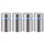 TIHOOK 40 Pcs Supports Muraux en Acier Inoxydable, Matériel de Montage Supports en Acrylique, Supports de Vis pour la Publicité,