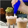 Épaisses 21 Pouces Poche à Douille avec 6 Douille Patisserie et 1 Convertisseur
