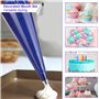 50 Pièces Poche a Douille Patisserie, Épaisses 21 Pouces Poche à Douille avec 6 Douille Patisserie et 1 Convertisseur, Poche a D