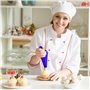 50 Pièces Poche a Douille Patisserie, Épaisses 21 Pouces Poche à Douille avec 6 Douille Patisserie et 1 Convertisseur, Poche a D