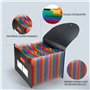 Range Document 24 Compartiments, Rangement Papier Administratif avec Couvercle, Portable Plastique Rangement Documents Valisette