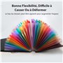 Range Document 24 Compartiments, Rangement Papier Administratif avec Couvercle, Portable Plastique Rangement Documents Valisette