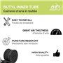 2 pneus 700 x 35 C (37-622) + chambres pneus routiers en caoutchouc Bianconeri 28 1 5/8 3/8 City Bike Trekking