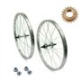 ECOVELO Roue Vélo BMX Argenté 20" x 1