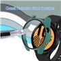 SeNool Coque Compatible avec Samsung Galaxy Watch 4 44mm, Étui avec Verre trempé Protecteur D'écran, [9H Dureté, Anti-Rayures], 