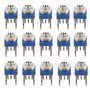 BOJACK 15 Valeurs 150 Pièce 100 Ohm - 2M Ohm Résistance Variable classification Kit Potentiomètre de 6 mm emballé dans une boîte
